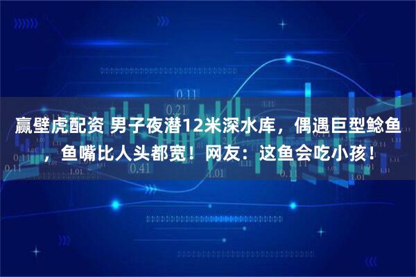 赢壁虎配资 男子夜潜12米深水库，偶遇巨型鲶鱼，鱼嘴比人头都宽！网友：这鱼会吃小孩！